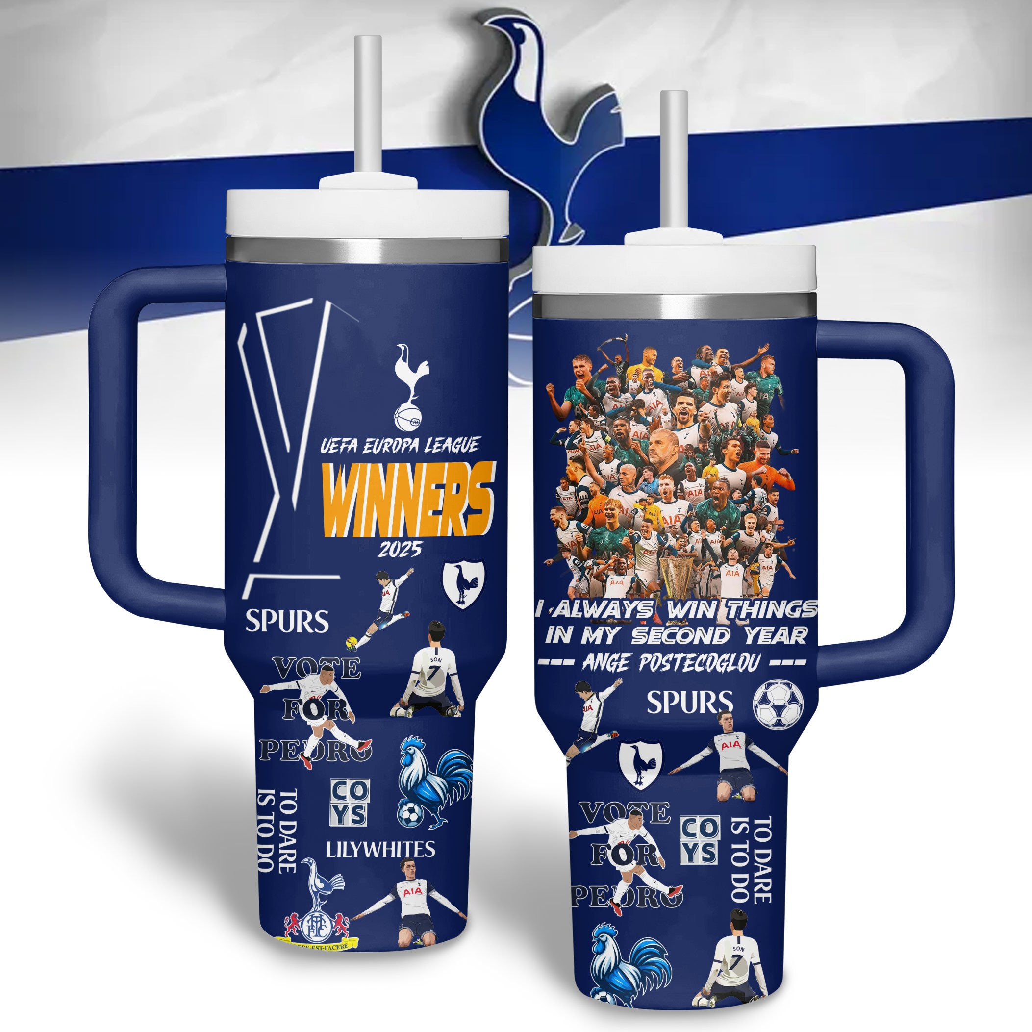 Hydratemerch Son Heung-min Sports Custom Stanley Quencher 40oz Stainless Steel Tumbler With Handle