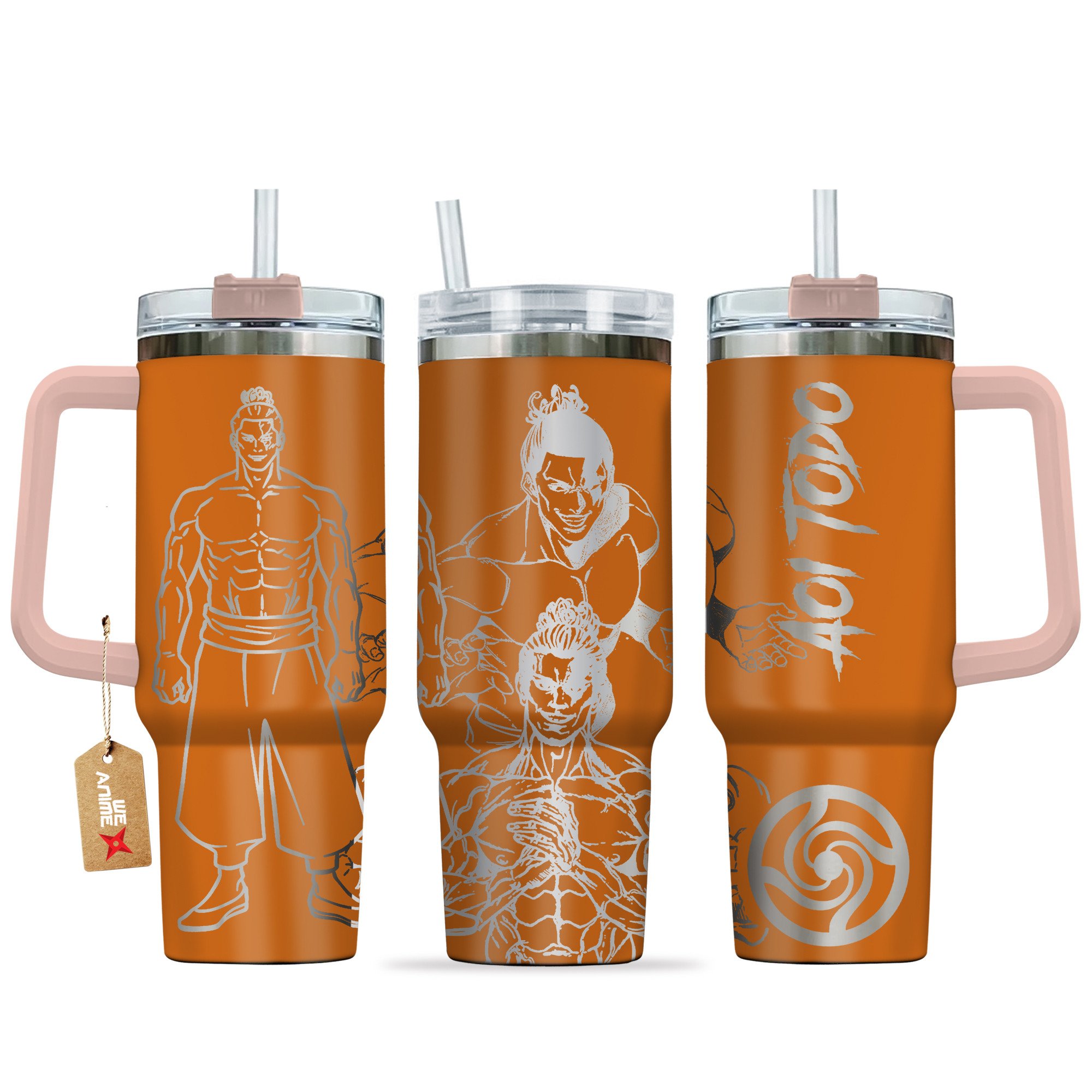 Hydratemerch Aoi Todo Jujutsu Kaisen Anime Custom Stanley Quencher 40oz Stainless Steel Tumbler With Handle