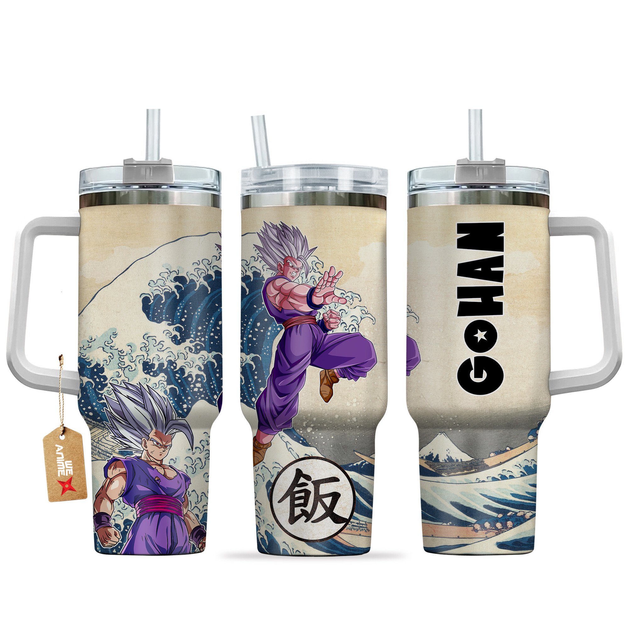 Hydratemerch Gohan Beast Dragon Ball Anime Custom Stanley Quencher 40oz Stainless Steel Tumbler With Handle