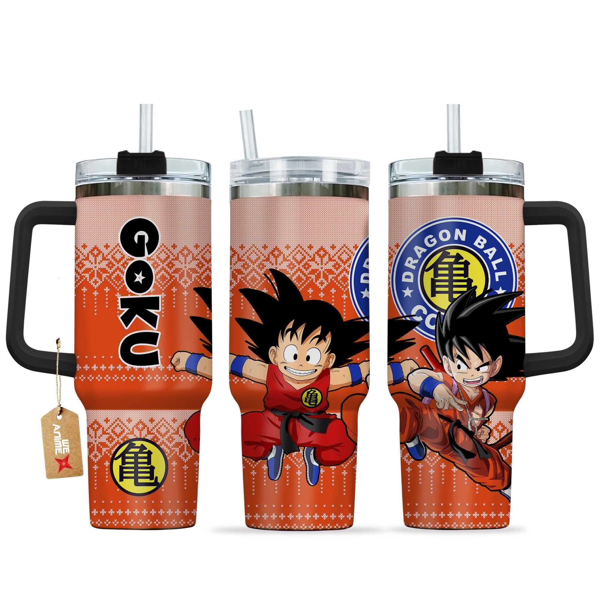 Hydratemerch Goku Kid Dragon Ball Anime Custom Stanley Quencher 40oz Stainless Steel Tumbler With Handle