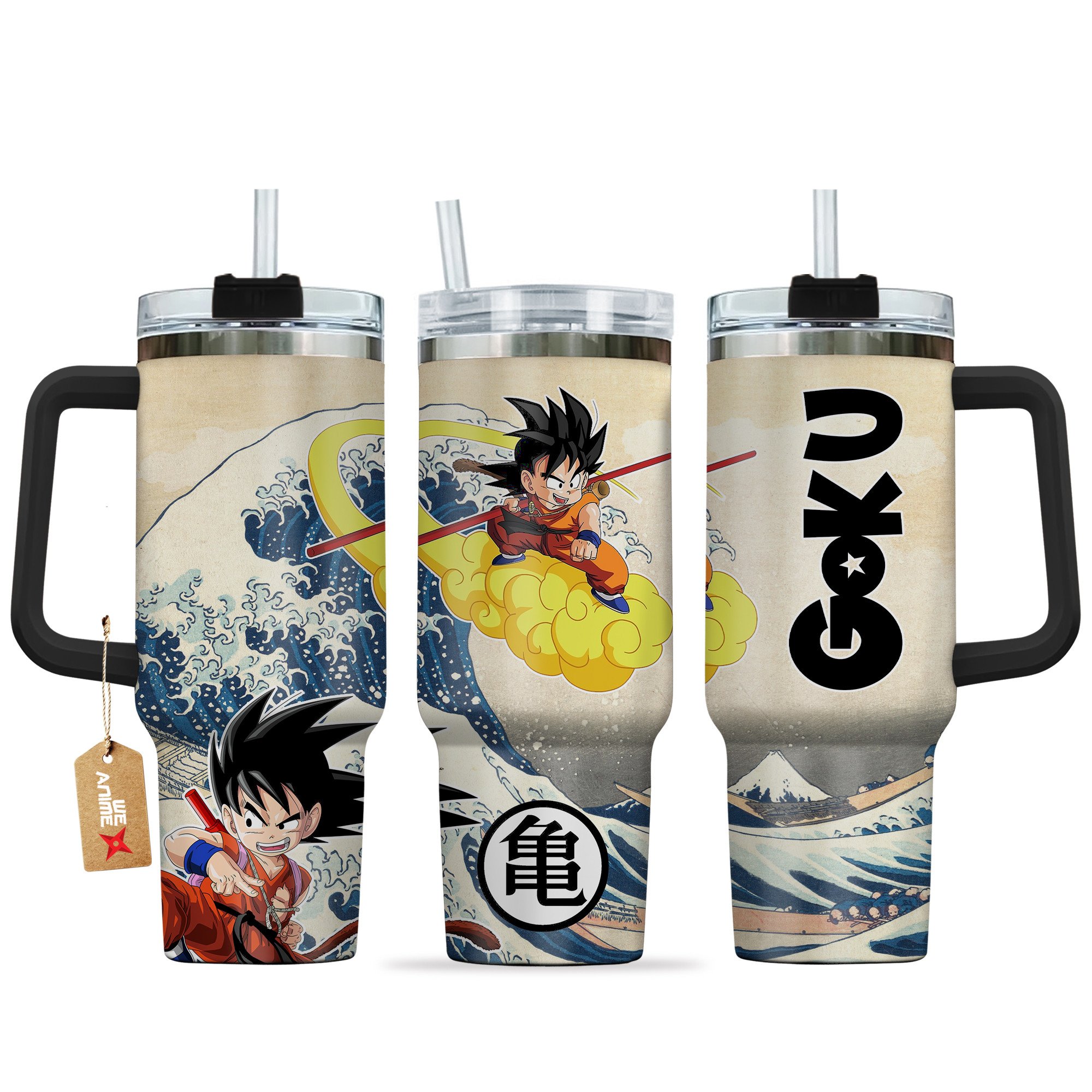Hydratemerch Goku Kid Dragon Ball Anime Custom Stanley Quencher 40oz Stainless Steel Tumbler With Handle