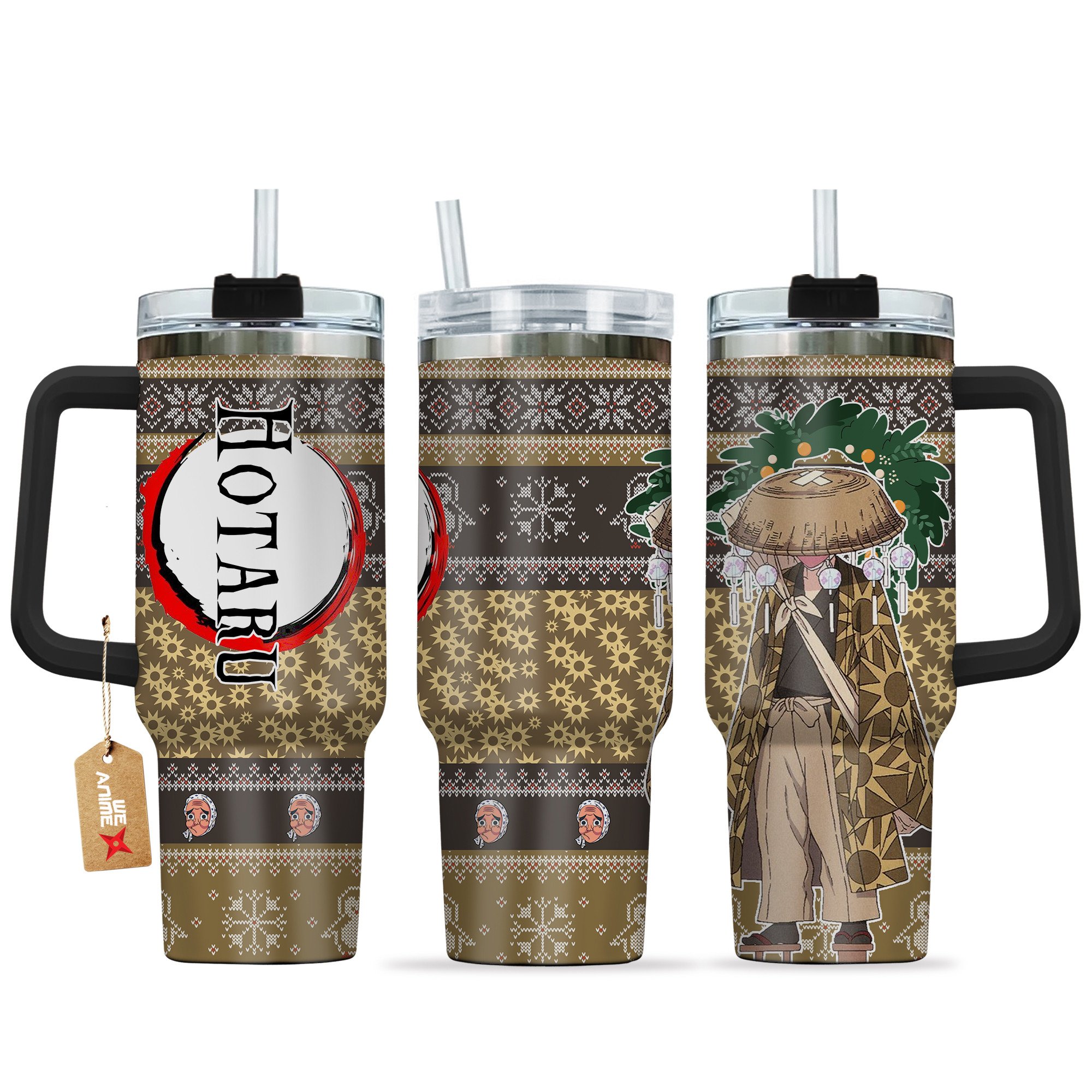 Hydratemerch Hotaru Haganezuka Demon Slayer Anime Custom Stanley Quencher 40oz Stainless Steel Tumbler With Handle
