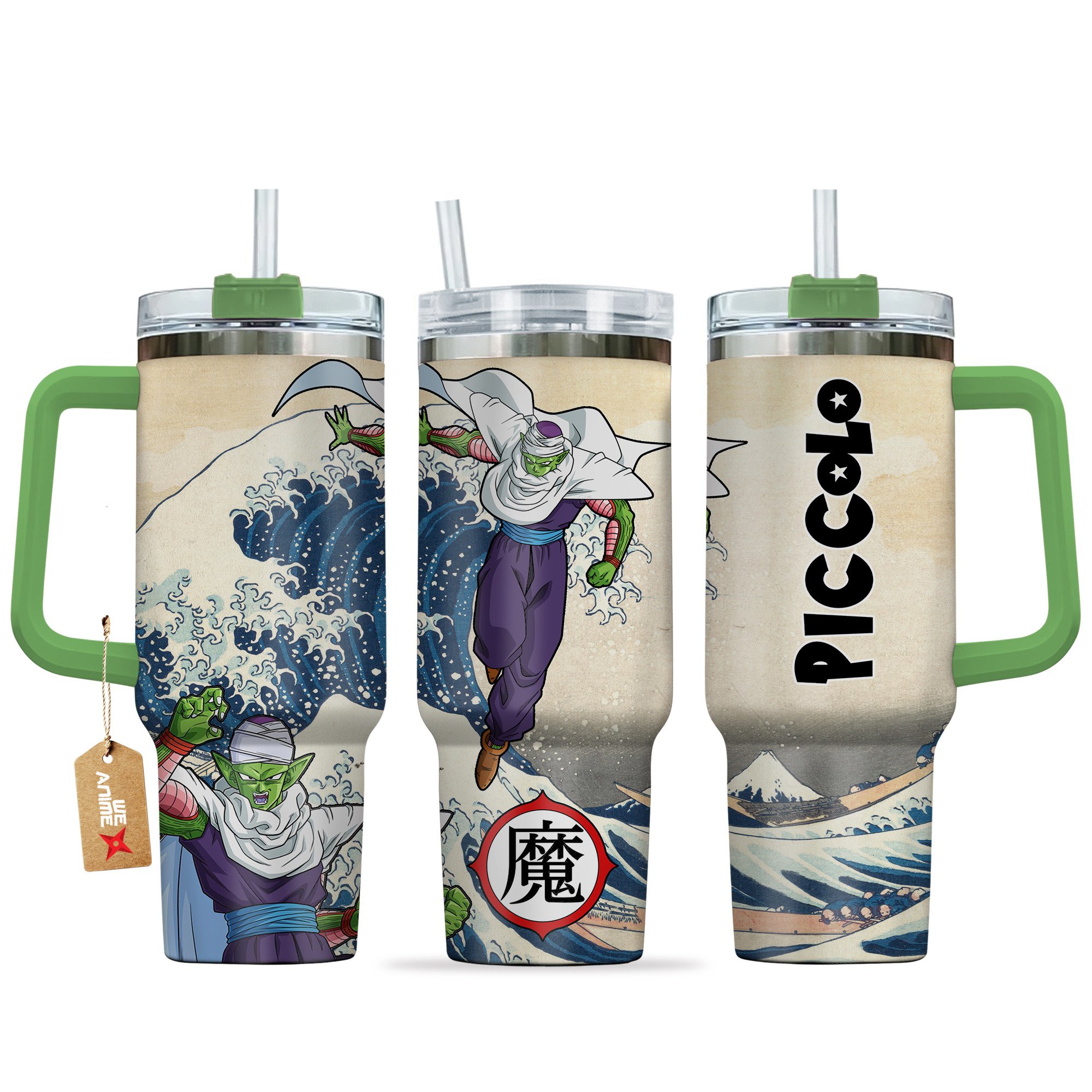 Hydratemerch Piccolo Dragon Ball Anime Custom Stanley Quencher 40oz Stainless Steel Tumbler With Handle