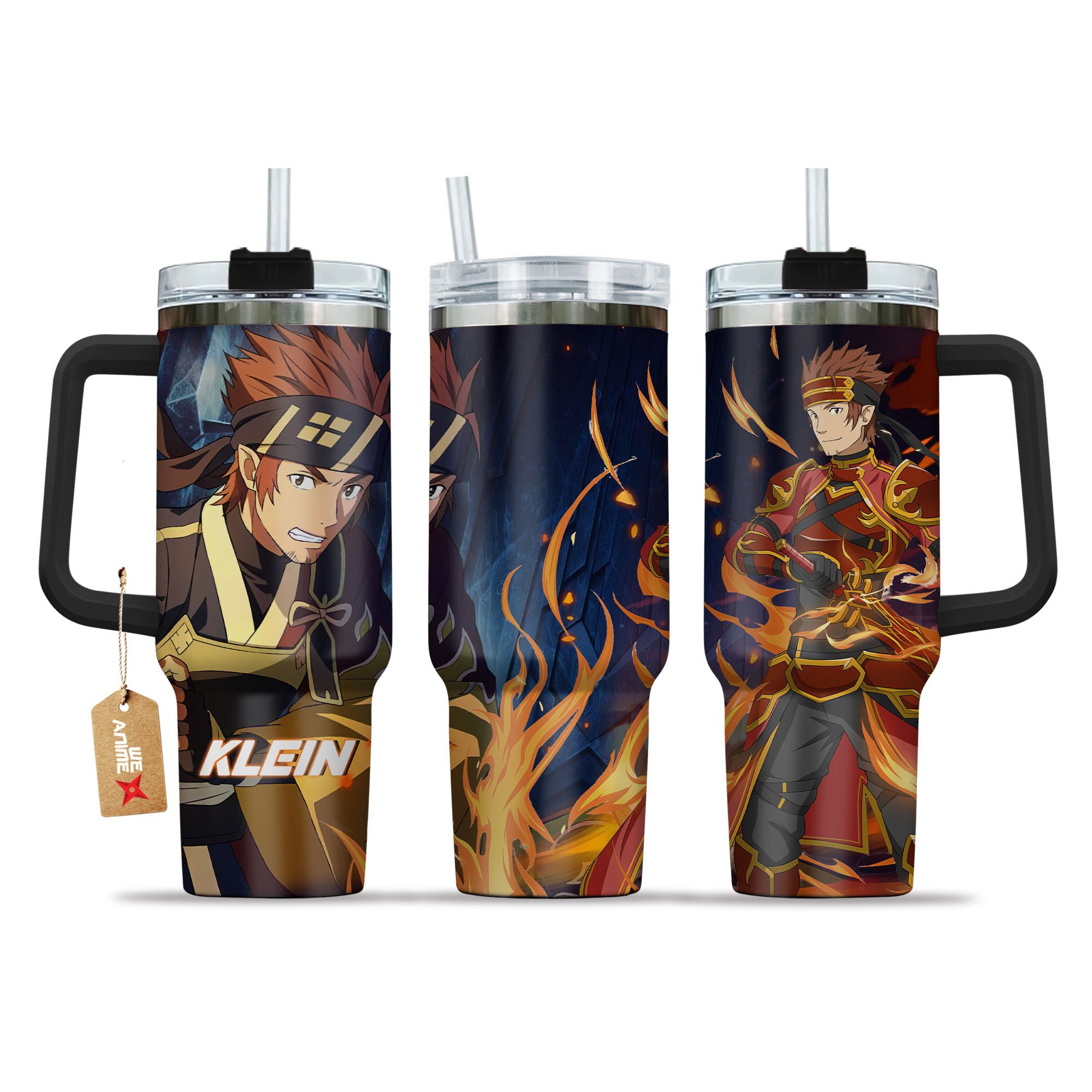 Hydratemerch Ryoutarou Tsuboi (Klein) Sword Art Online Anime Custom Stanley Quencher 40oz Stainless Steel Tumbler With Handle