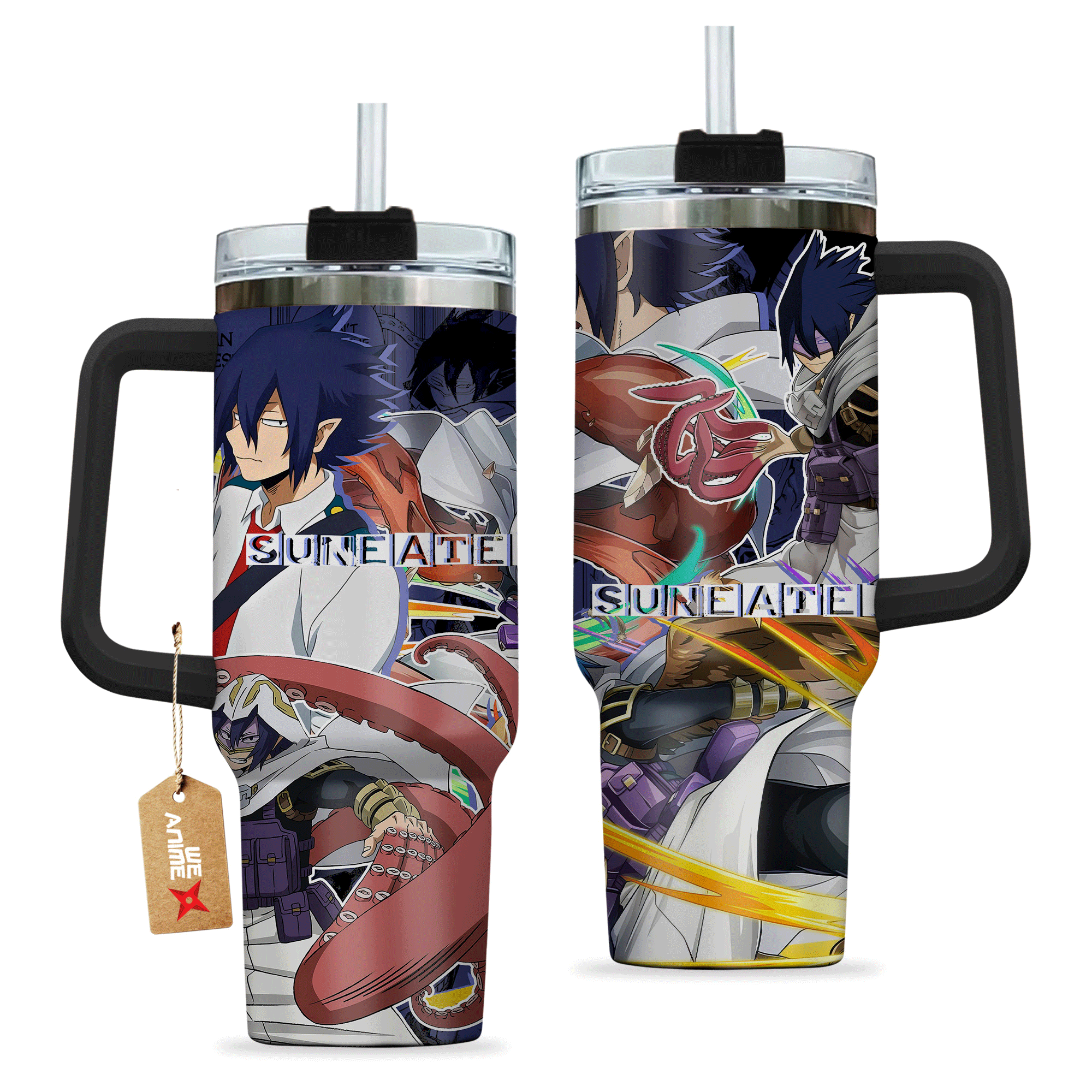 Hydratemerch Tamaki Amajiki Suneater My Hero Academia Anime Custom Stanley Quencher 40oz Stainless Steel Tumbler With Handle